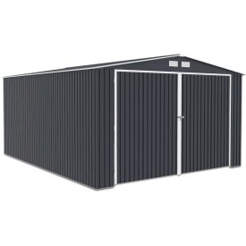 Metal Garázs 380x480 szürke - HARDMAISTER