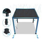 SUN PREMIUM 3x3 m antracit terasz pergola