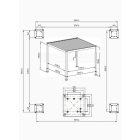 SUN PREMIUM 3x3 m fehér terasz pergola