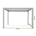 SUN PREMIUM 3x4 m antracit terasz pergola