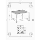 SUN PREMIUM 3x4 m fehér terasz pergola
