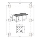 SUN PREMIUM 3x6 m fehér terasz pergola