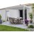 SUN PREMIUM WALL 3x3 m fehér terasz pergola