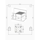 SUN PREMIUM WALL 3x3 m fehér terasz pergola