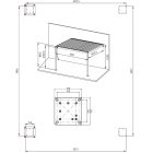 SUN PREMIUM WALL 3x4 m fehér terasz pergola