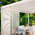 SUN PREMIUM fehér zsalus panel (4m-s pergolához)