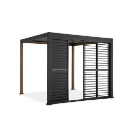   SUN PREMIUM antracit állítható zsalus panel 3 méteres pergolához