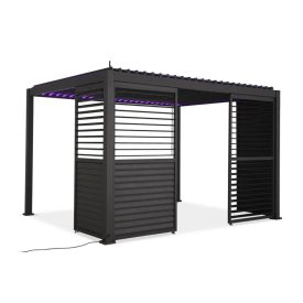   SUN PREMIUM antracit állítható zsalus panel 4 méteres pergolához