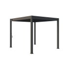 SUN ELEGANCE 3x3m szabadon álló terasz pergola - Antracit Kerti Terasz árnyékoló