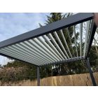 SUN ELEGANCE 3x3 m Light Gray terasz pergola