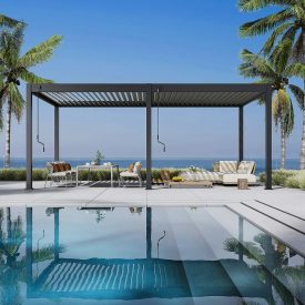 SUN ELEGANCE 3x6 m Light Gray terasz pergola