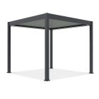 SUN ELEGANCE 3x3 m  Motoros light grey terasz pergola + LED világítás