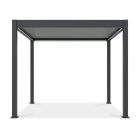 SUN ELEGANCE 3x3 m  Motoros light grey terasz pergola + LED világítás