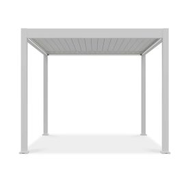   SUN ELEGANCE 3x3 m  Motoros fehér terasz pergola + LED világítás