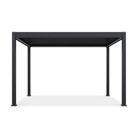 SUN ELEGANCE 3x4 m  Motoros antracit terasz pergola + LED világítás