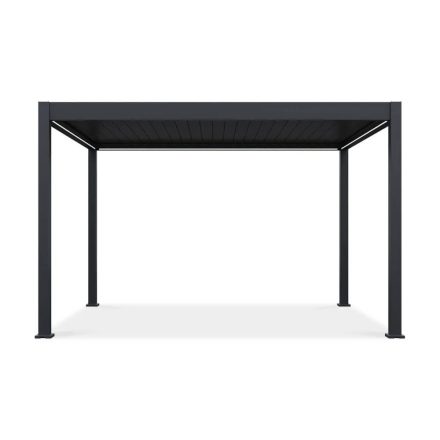 SUN ELEGANCE 3x4 m  Motoros antracit terasz pergola + LED világítás