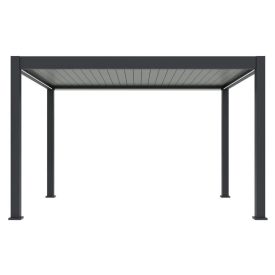   SUN ELEGANCE 3x4 m  Motoros light grey terasz pergola + LED világítás
