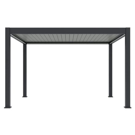 SUN ELEGANCE 3x4 m  Motoros light grey terasz pergola + LED világítás