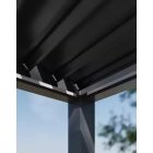 SUN ELEGANCE 3x4 m  Motoros light grey terasz pergola + LED világítás