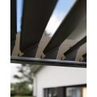 SUN ELEGANCE 3x4 m  Motoros taupe szürke terasz pergola + LED világítás