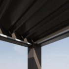 SUN ELEGANCE 3x4 m  Motoros taupe szürke terasz pergola + LED világítás