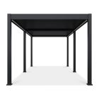 SUN ELEGANCE 3x6 m  Motoros antracit terasz pergola + LED világítás