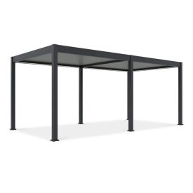   SUN ELEGANCE 3x6 m  Motoros light grey terasz pergola + LED világítás