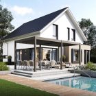 SUN ELEGANCE 3x6 m  Motoros taupe szürke terasz pergola + LED világítás