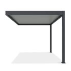 SUN ELEGANCE WALL 3x4 m light grey terasz pergola