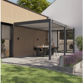SUN ELEGANCE WALL 3x6 m antracit terasz pergola