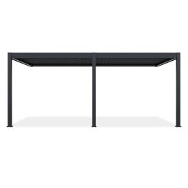   SUN ELEGANCE WALL 3x6 m  Motoros antracit terasz pergola + LED világítás