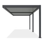 SUN ELEGANCE WALL 3x6 m  Motoros light grey terasz pergola + LED világítás