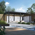 SUN DELUXE 3.6x6 m antracit terasz pergola