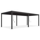 SUN DELUXE 3,6x7,2 m antracit terasz pergola