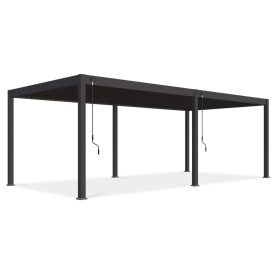 SUN DELUXE 3,6x7,2 m antracit terasz pergola