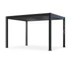 SUN DELUX PRO Motoros + Led világítás 3x4 m antracit terasz pergola