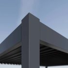 SUN DELUX PRO Motoros + Led világítás 3x4 m Light grey terasz pergola