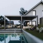 SUN DELUX PRO motoros + Led világítás 4x6 m kerti terasz pergola