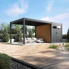 SUN FUSION 3x4+2 m antracit terasz pergola tárolóval