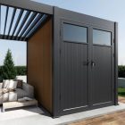 SUN FUSION 3x4+2 m antracit terasz pergola tárolóval