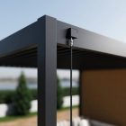SUN FUSION 3x4+2 m antracit terasz pergola tárolóval