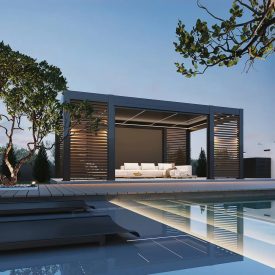   SUN Dubai Motoros + Led világítás 3.6x6,75 m antracit terasz pergola