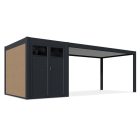 SUN Superior 5,3x3+2 m gépkocsi beálló tárolóval antracit