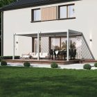 SUN ELEGANCE WALL 3x6 m fehér terasz pergola