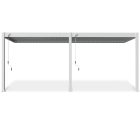 SUN ELEGANCE WALL 3x6 m fehér terasz pergola