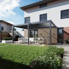 SUN DELUX Wall 3,6x5,3 m antracit terasz pergola