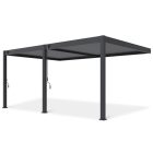 SUN DELUX Wall 3,6x5,3 m antracit terasz pergola