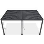 SUN DELUX Wall 3,6x5,3 m antracit terasz pergola