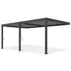 SUN DELUX Wall 3,6x6 m antracit terasz pergola