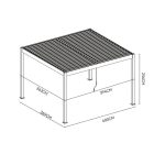 SUN ELEGANCE DUO 3,6x4 m antracit terasz pergola